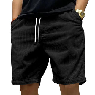 Herren Gerippte Sommer Shorts | Mit Kordelzug
