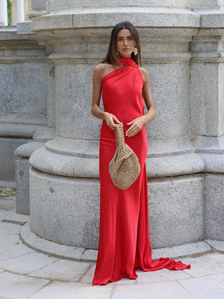 Robe de soirée dos nu femme | maxi