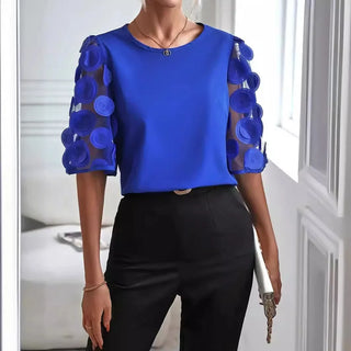 Blouse en mesh pour femme | Ornée