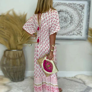 Damen Boho Sommerkleid | Maxi