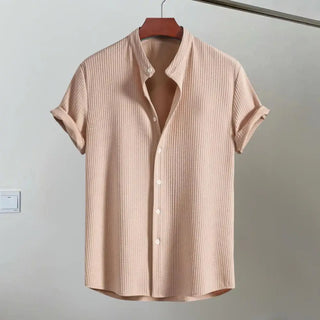 Men's Short Sleeve Casual Shirt | Textured