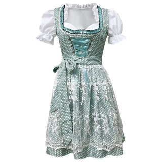 Dámské dirndl šaty na Oktoberfest | Se šněrováním a zástěrou