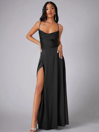 Damen Abendkleid mit Schlitz | Maxi