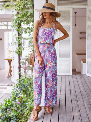 Damen Florales Zweiteiler Set | Sommer