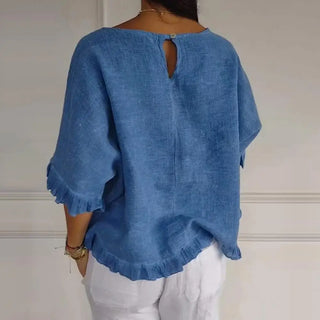 Women's blouse with ruffles | Loose fit