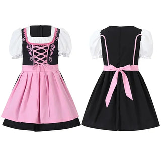 Kinder Oktoberfest Dirndl Kleid | Mit Schürze und Schnürung