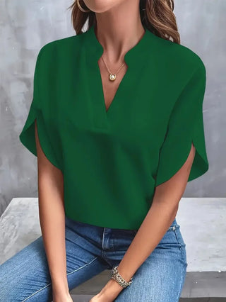 Women’s Elegant Blouse with V-Neck
