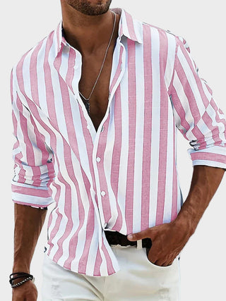 Herren Gestreiftes Sommerhemd | Lässig