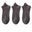 3 pares – gris oscuro
