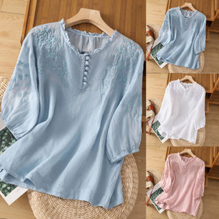 Damen Langarm Bluse | Sommer