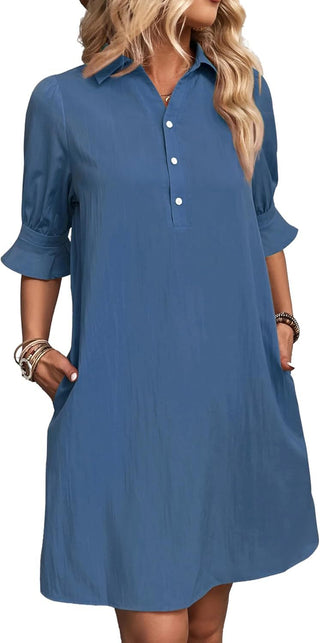 Robe chemise à boutons femme | Mini