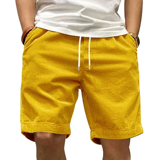Herren Gerippte Sommer Shorts | Mit Kordelzug