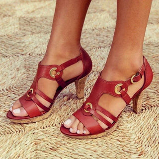 Sandales à talons femme avec lanières | Élégant