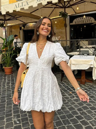 Women’s Dress with Puff Sleeves | Mini
