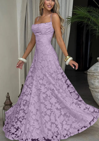 Damen Elegantes Abendkleid mit Spaghettiträgern | Maxi
