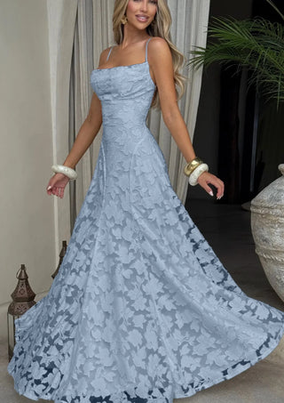 Damen Elegantes Abendkleid mit Spaghettiträgern | Maxi