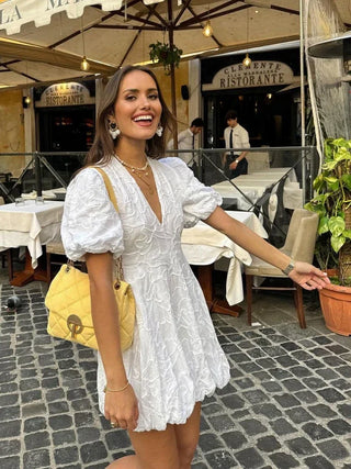 Women’s Dress with Puff Sleeves | Mini