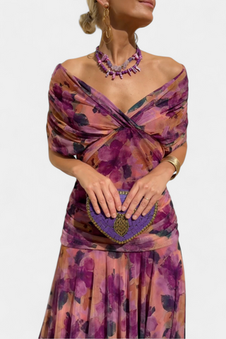 Damen Schulterfreies Abendkleid | Maxi