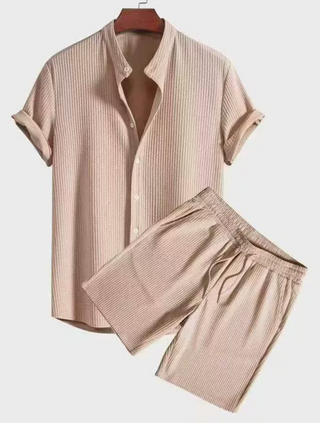 Conjunto casual de dos piezas para hombre | Manga corta