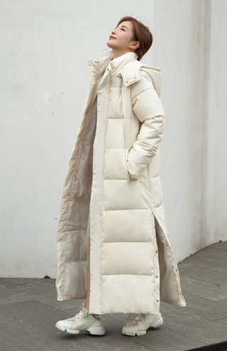 Doudoune longue hiver femme | Avec capuche