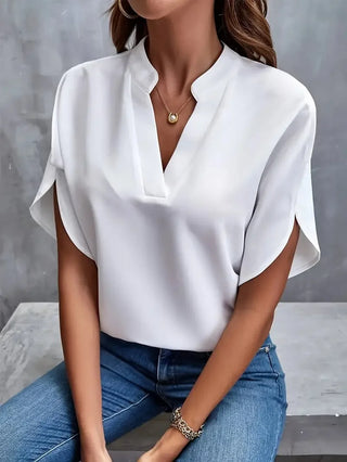 Women’s Elegant Blouse with V-Neck