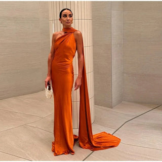 Robe de soirée dos nu femme | maxi