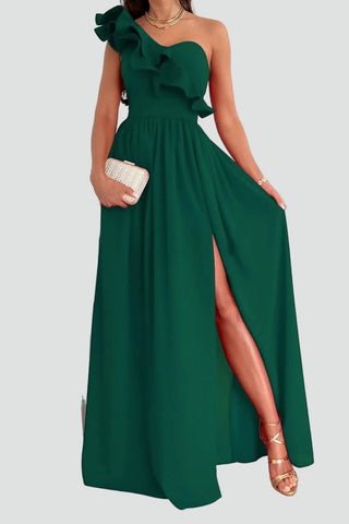 Robe de soirée asymétrique femme | Maxi