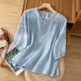 Damen Langarm Bluse | Sommer