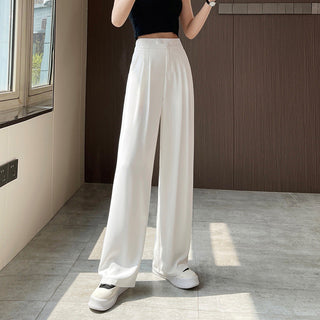 Women's pants with high waist and wide leg | Straight cut