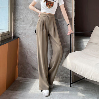 Women's pants with high waist and wide leg | Straight cut