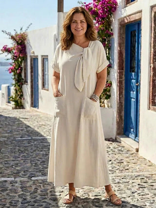 Damen Sommerkleid mit Taschen | Maxi