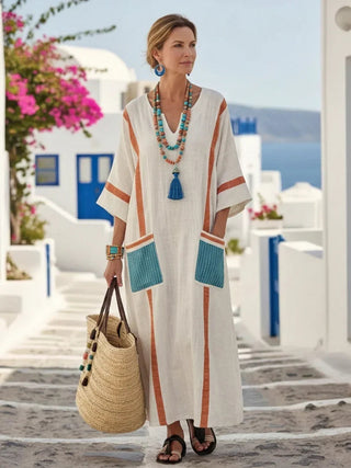 Robe d'été bohème femme | maxi
