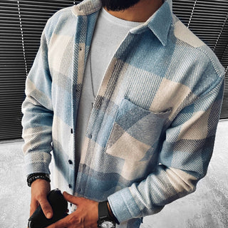 Herren Karierte Jacke | Lässig
