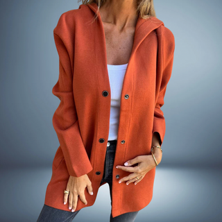 Women's Knit Blazer | With Buttons & Hood
