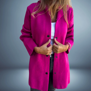 Women's Knit Blazer | With Buttons & Hood