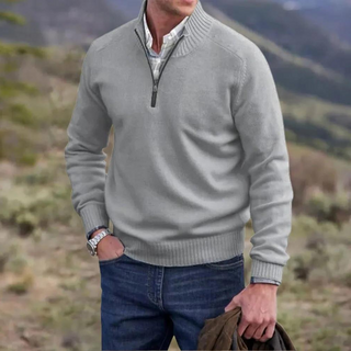 Men's Half-Zip Knit Sweater | Long Sleeve
