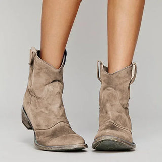 Women's Western Ankle Boots | Low Heel