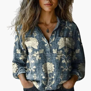 Dámská boho halenka s dlouhým rukávem | Ležérní