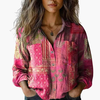 Dámská boho halenka s dlouhým rukávem | Ležérní