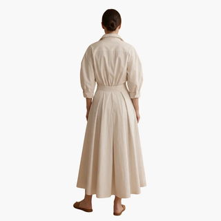 Damska elegancka sukienka koszulowa | maxi