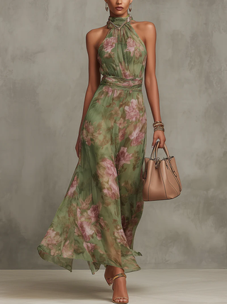 Damen Florales Sommerkleid | Maxi