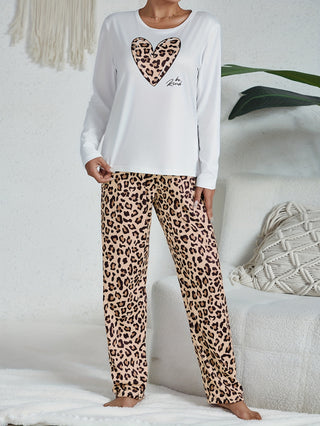 Damen Pyjama Set | Langarm Oberteil & Hose