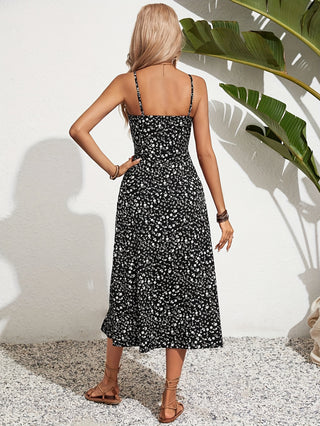 Robe d'été pour femme à motif floral | Midi