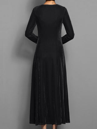 Robe de soirée à manches longues pour femme | Maxi