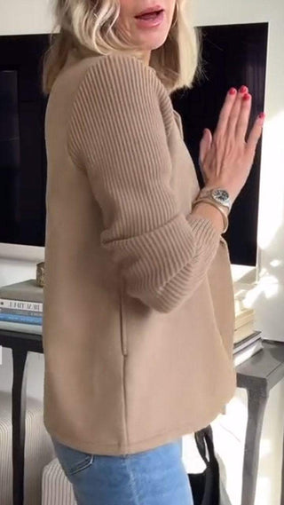 Women's Double-Breasted Blazer | Knitted