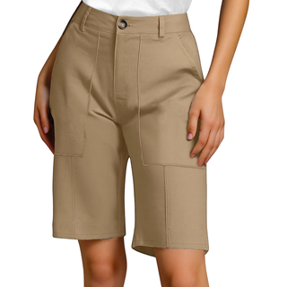 Bermudas taille haute pour femme | Longueur genou