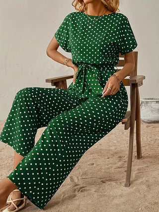 Combinaison d'été décontractée femme | Jambe large