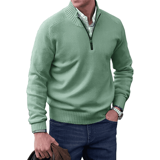 Men's Half-Zip Knit Sweater | Long Sleeve