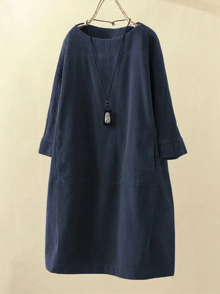 Women's Summer Dress with Three-Quarter Sleeve | Midi