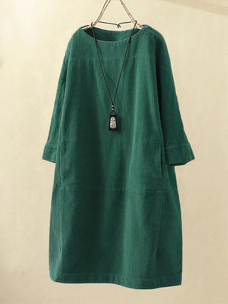 Women's Summer Dress with Three-Quarter Sleeve | Midi